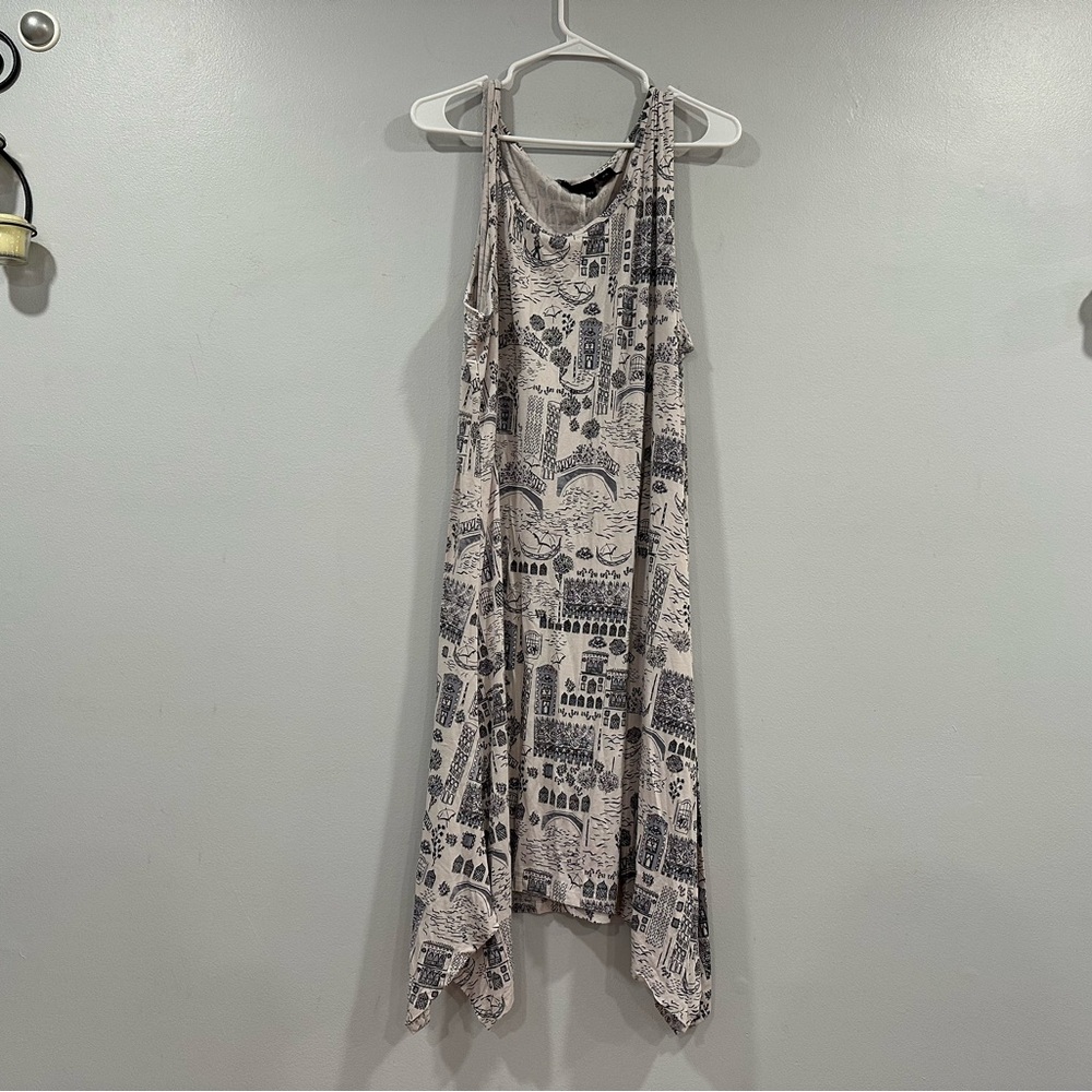 Cynthia Rowley Printed Rayon Blend Midi Dress 3X